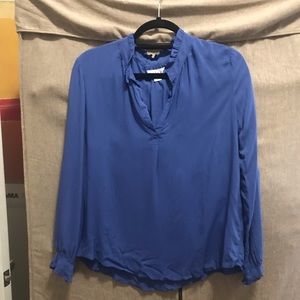 Velvet G&S: ROYAL BLUE Samantha Rayon Challis Top
